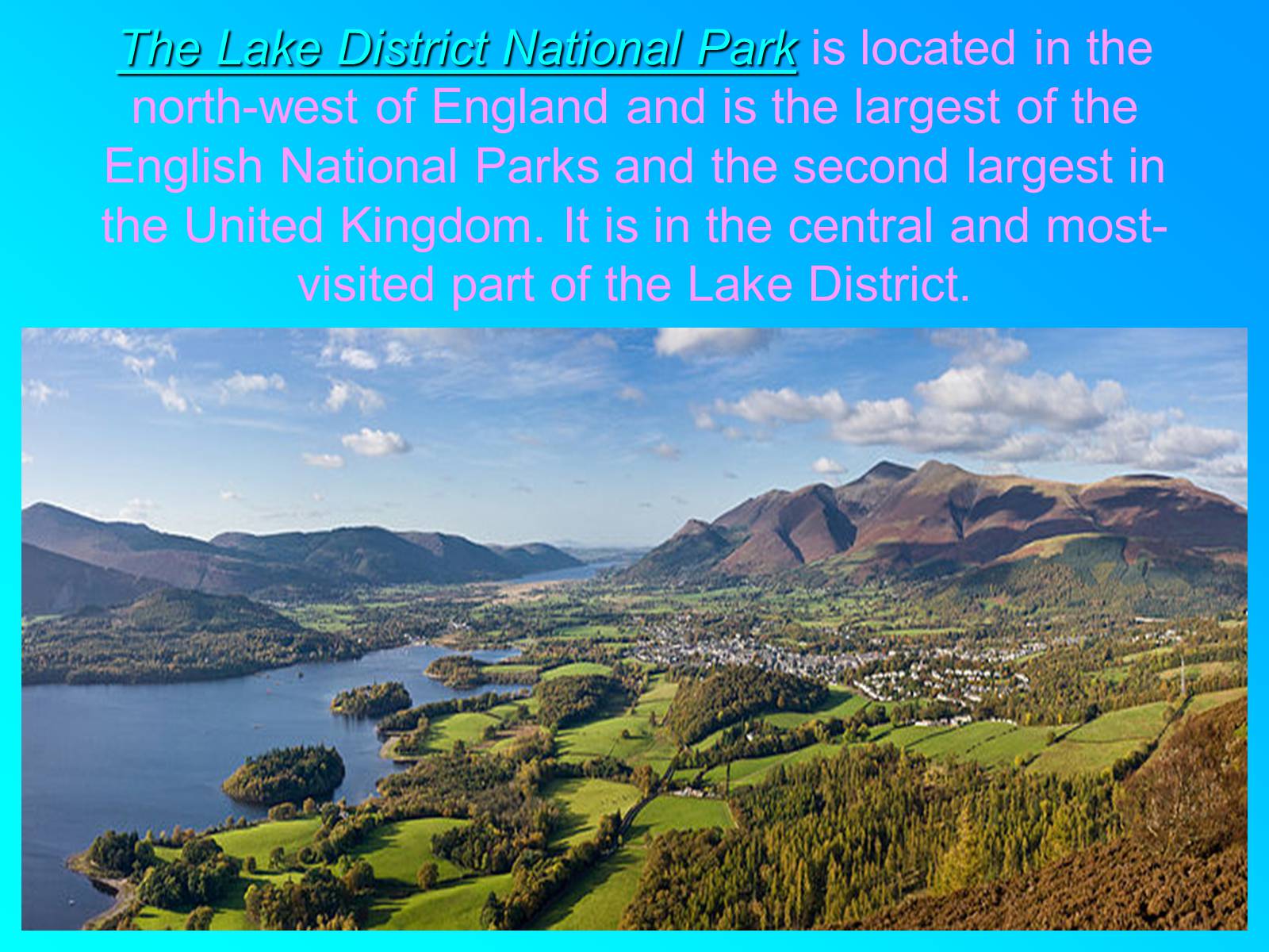 Презентація на тему «National Park Lake District» - Слайд #2