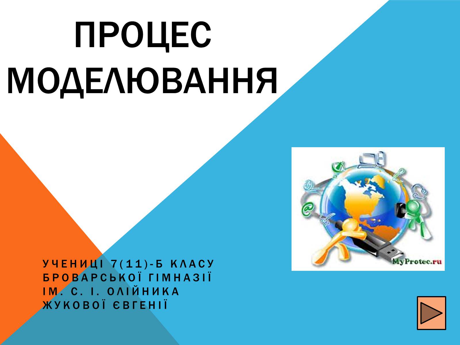 Презентація на тему «Процес моделювання» - Слайд #1